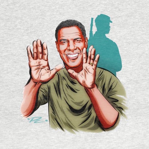 Denzel Washington - An illustration by Paul Cemmick by PLAYDIGITAL2020